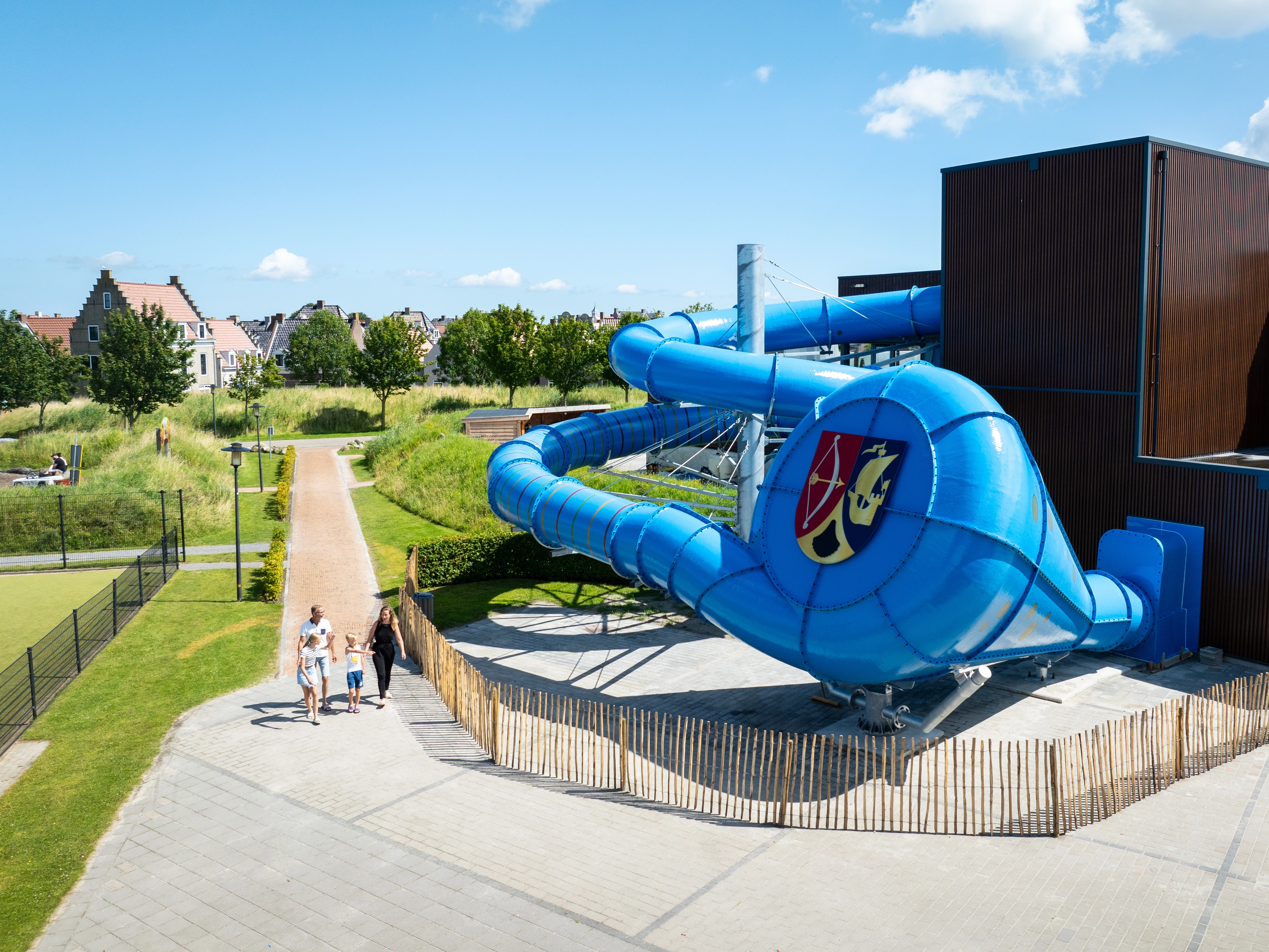 ESD 2024 swimming pool water slide outside overview